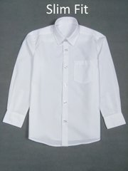 Рубашка белая для мальчика George Slim Fit, 16-17л (176-179см)
