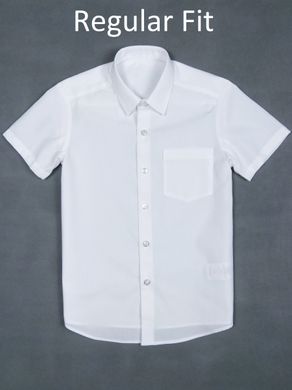 Рубашка белая для мальчика George Regular Fit, 8-9л (128-135см)