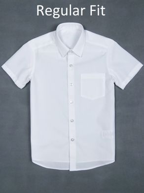 Рубашка белая для мальчика George Regular Fit, 10-11л (140-146см)