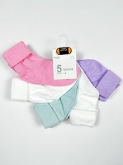 Шкарпетки для дівчинки Dunnes набір 5 пар, 0-6м (11-14)