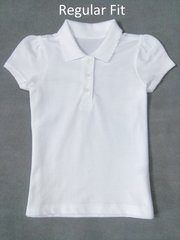 Поло для дівчинки George Regular Fit біле, 2-3р (92-98см)
